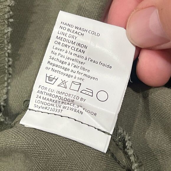 Anthropologie Olive Utility Jacket - Picture 5 of 6